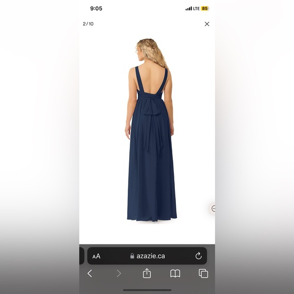 AZAZIE KORA
A-Line Convertible Chiffon Floor-Length Dress Pine - Picture 8 of 10